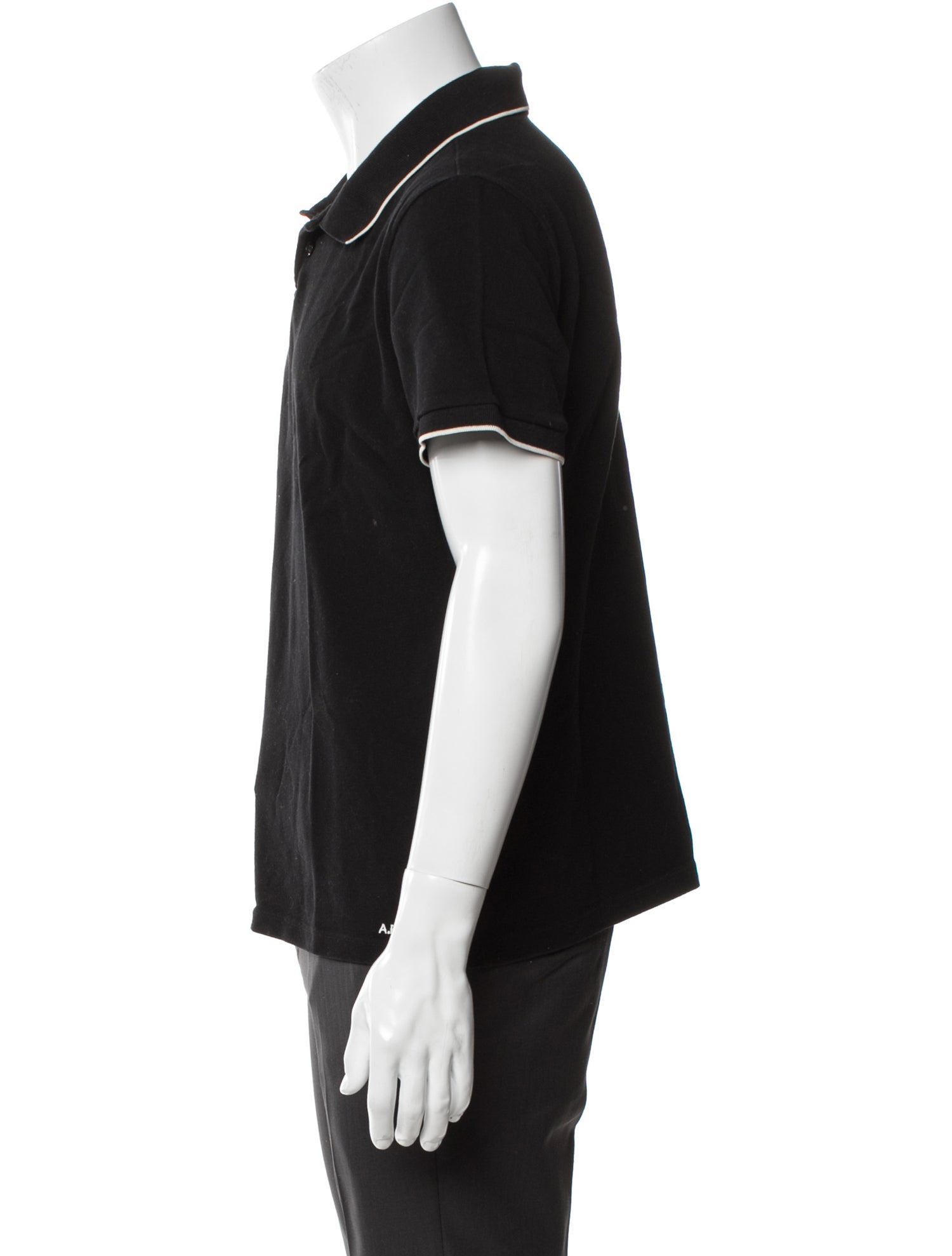 A.P.C. V-Neck Short Sleeve Polo Shirt