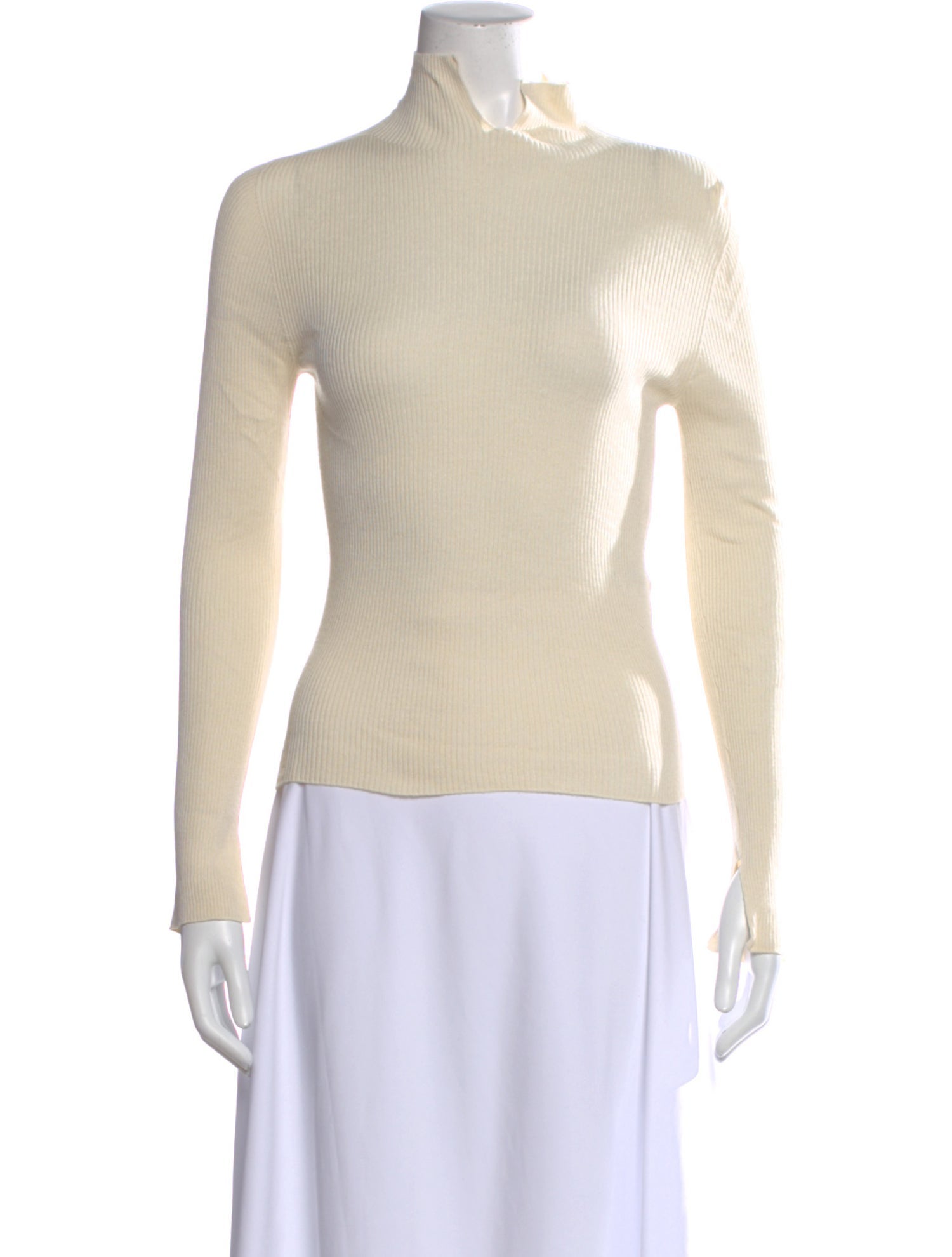 A.P.C. Silk Mock Neck Top