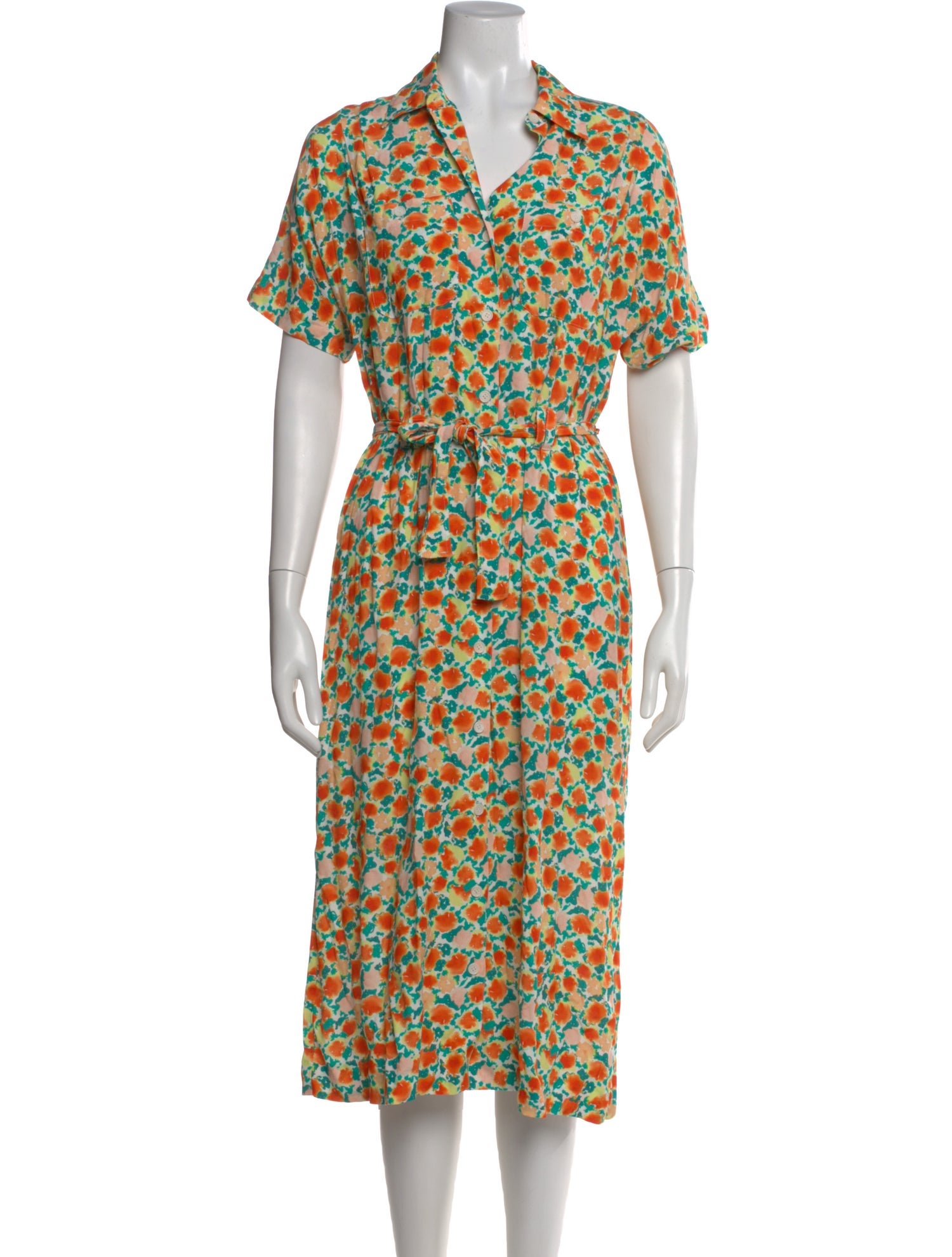 A.P.C. Floral Print Midi Length Dress