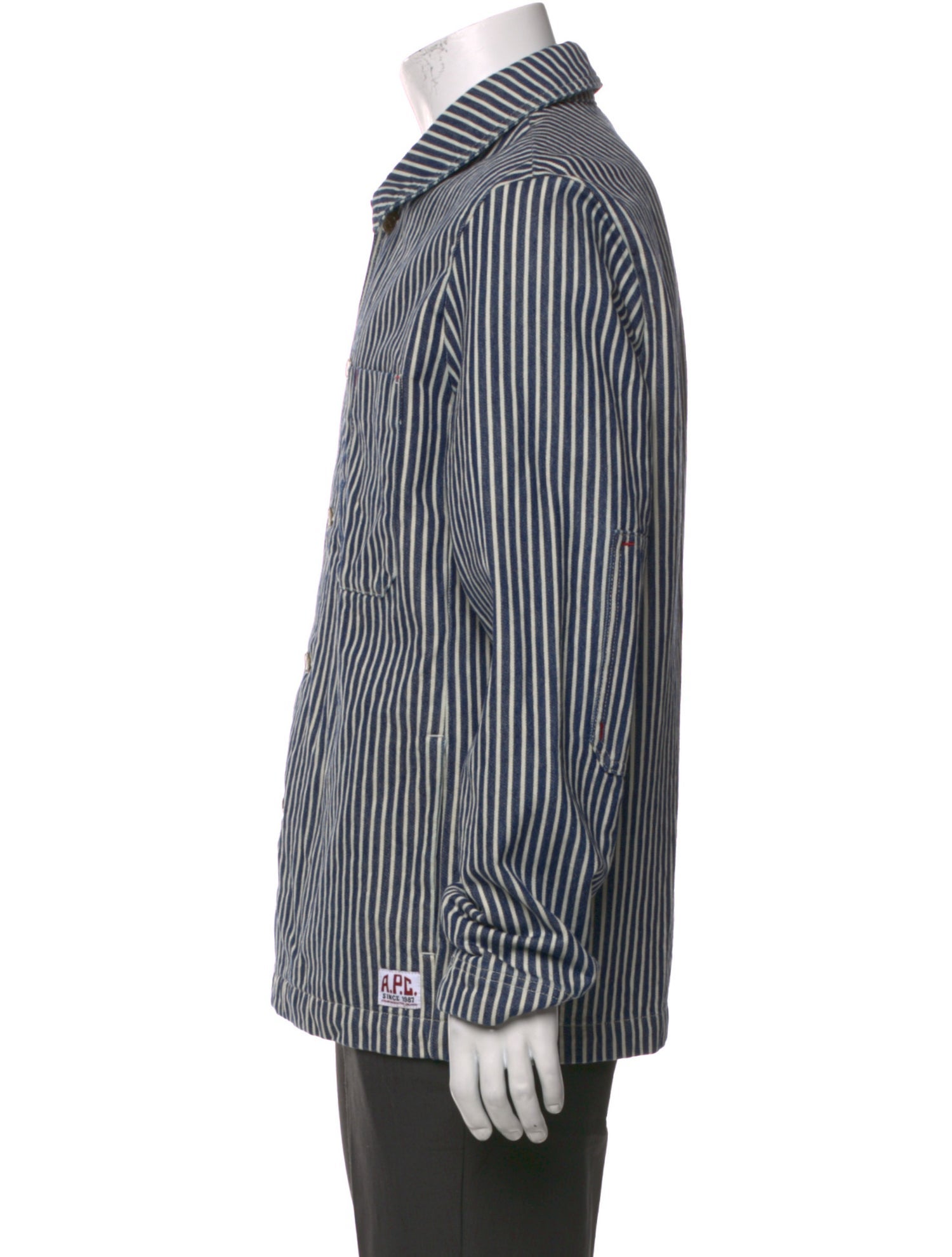 A.P.C. Striped Long Sleeve Shirt