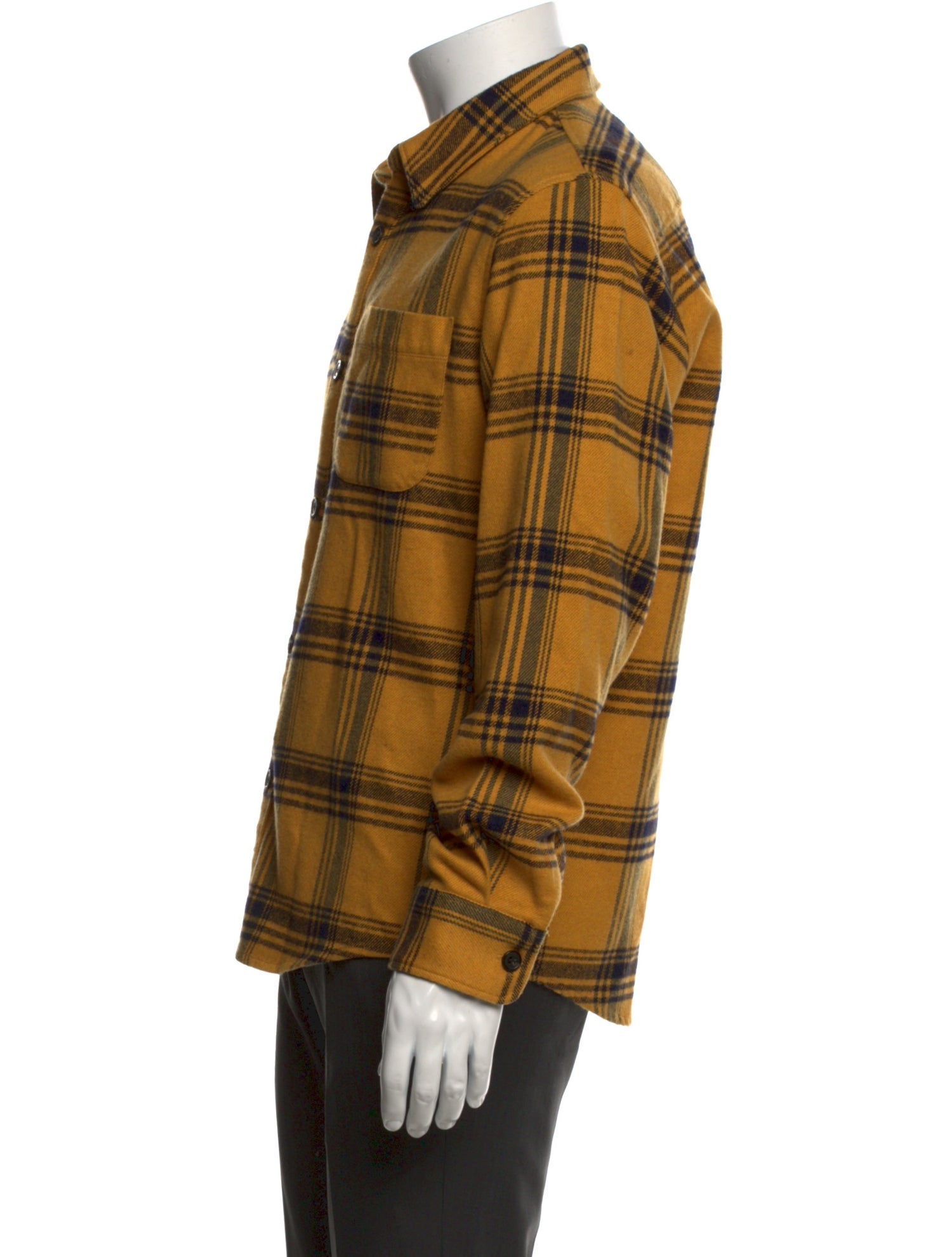 A.P.C. Plaid Print Long Sleeve Shirt