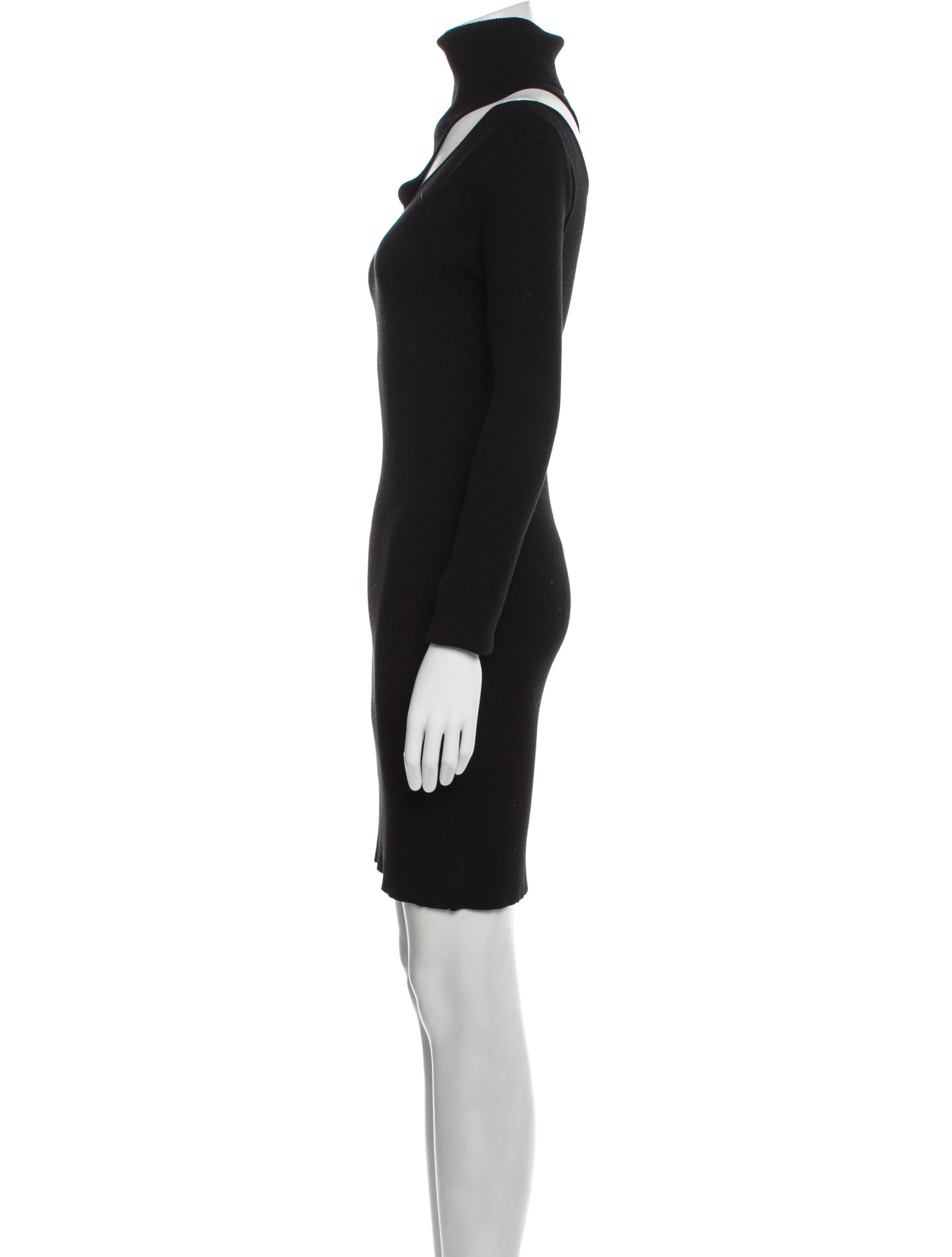 A.L.C. Turtleneck Mini Dress - Black 