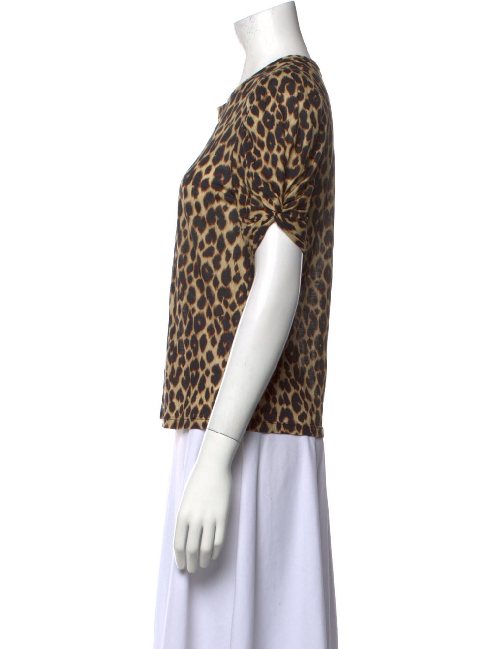 A.l.c. Animal Print Crew Neck Blouse - image 2
