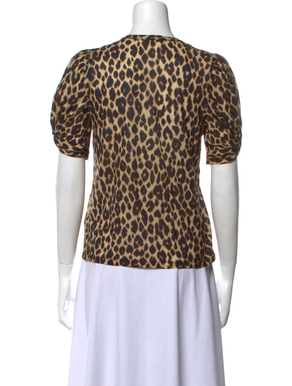 A.l.c. Animal Print Crew Neck Blouse - image 3