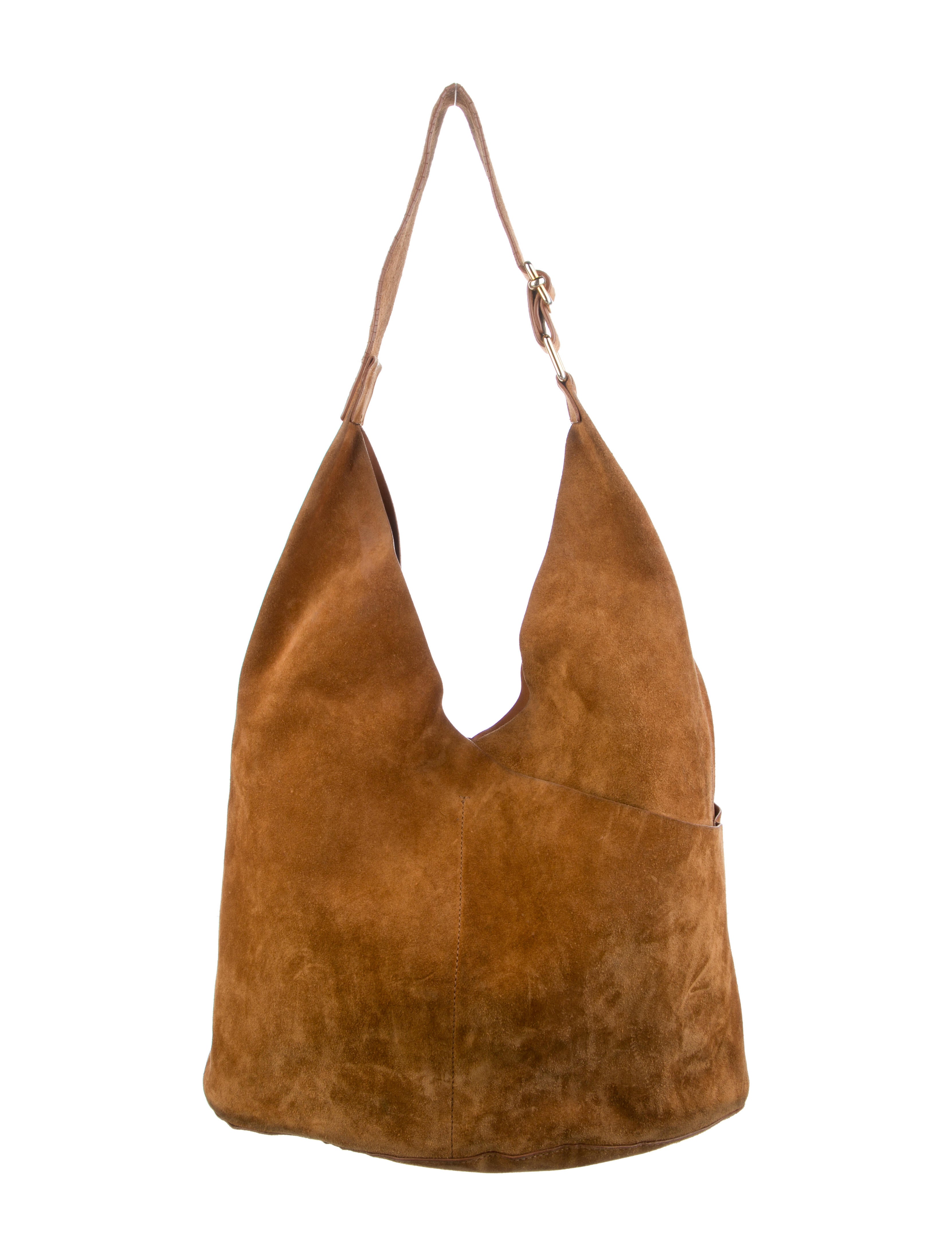 A.L.C. Suede Hobo Bag - Brown Hobos, Handbags - WA4161387