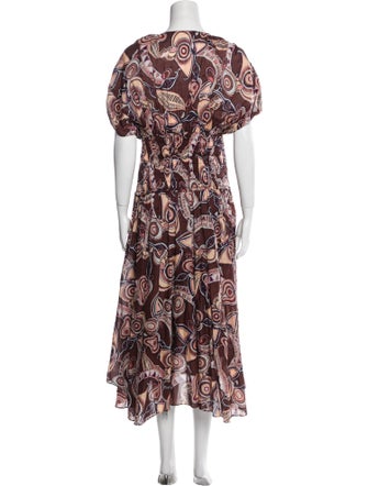 A.L.C. Printed Long Dress