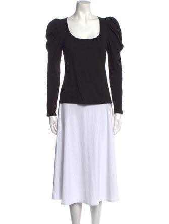 A.L.C. Scoop Neck Long Sleeve Top