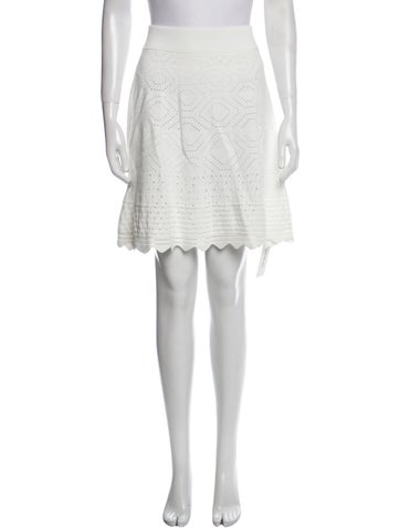 A.l.c. Skirts Scalloped Accent Knee-Length Skirt S
