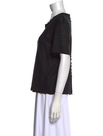 A.L.C. Scoop Neck Three-Quarter Sleeve T-Shirt