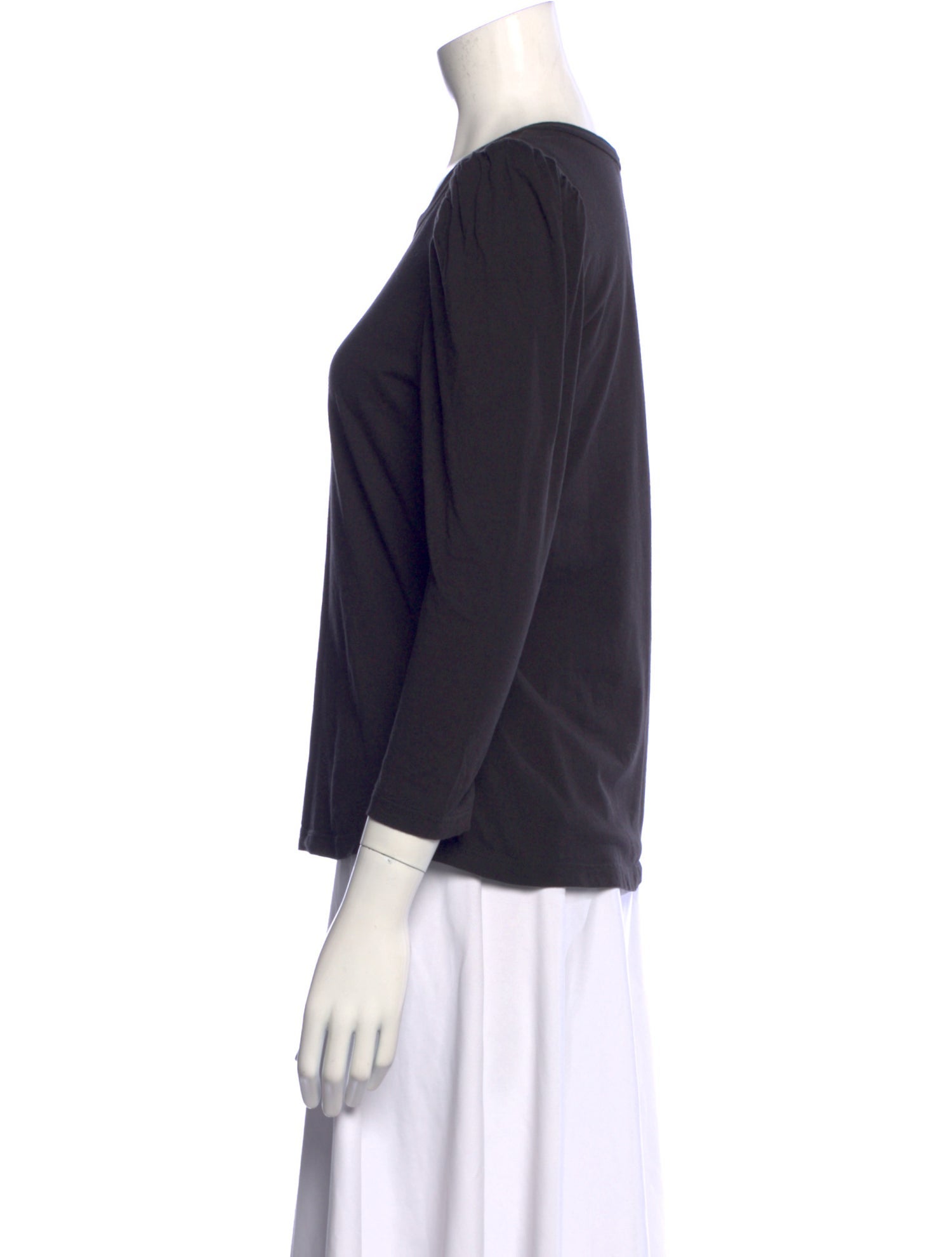 A.L.C. Scoop Neck Three-Quarter Sleeve Top