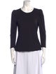 A.L.C. Scoop Neck Three-Quarter Sleeve Top