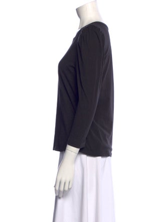 A.L.C. Scoop Neck Three-Quarter Sleeve Top