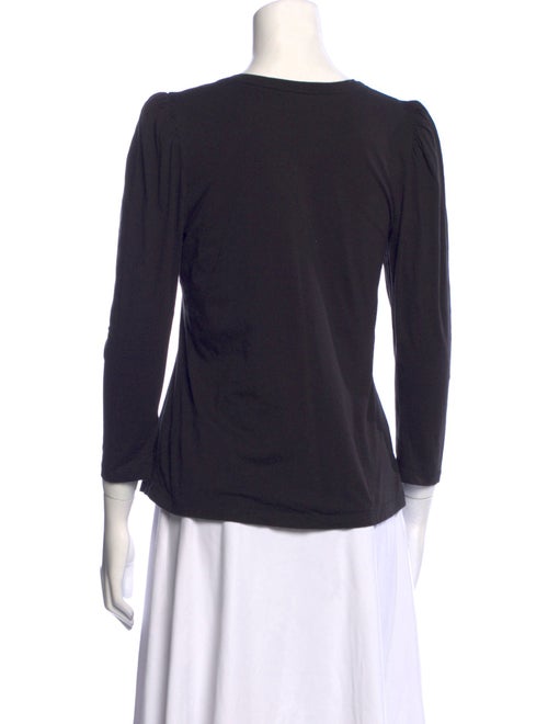 A.L.C. Scoop Neck Three-Quarter Sleeve Top