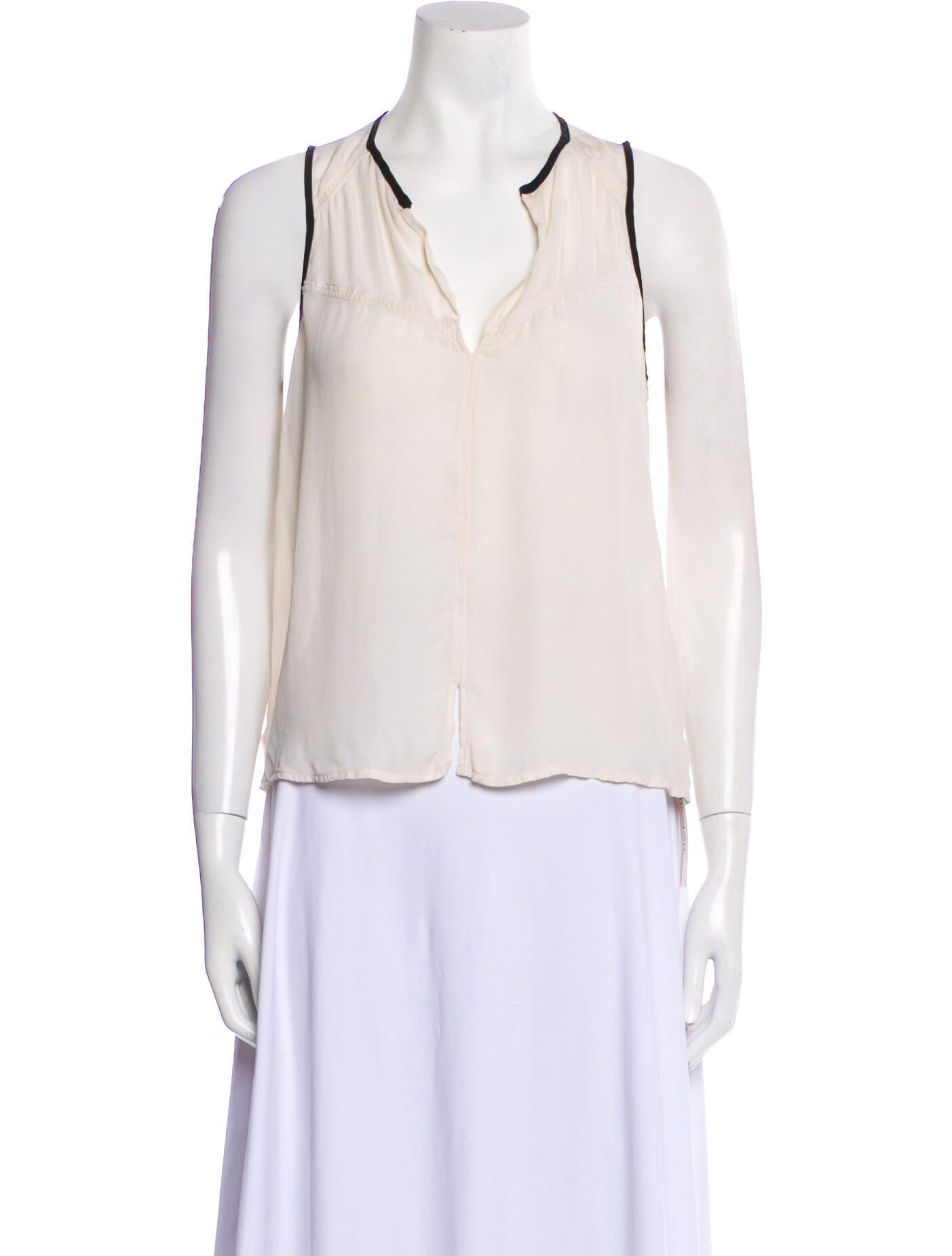 A.L.C. Silk V-Neck Blouse