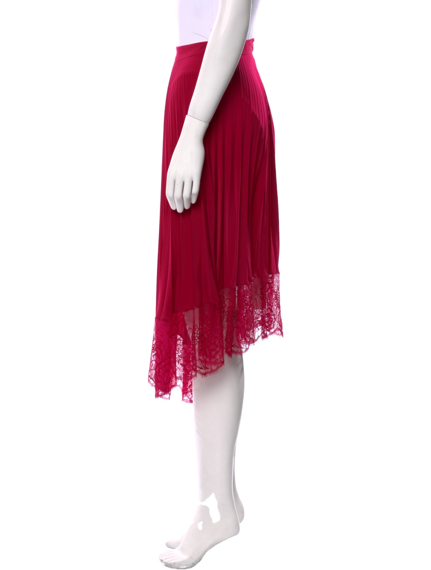 A.L.C. Pleated Accents Midi Length Skirt