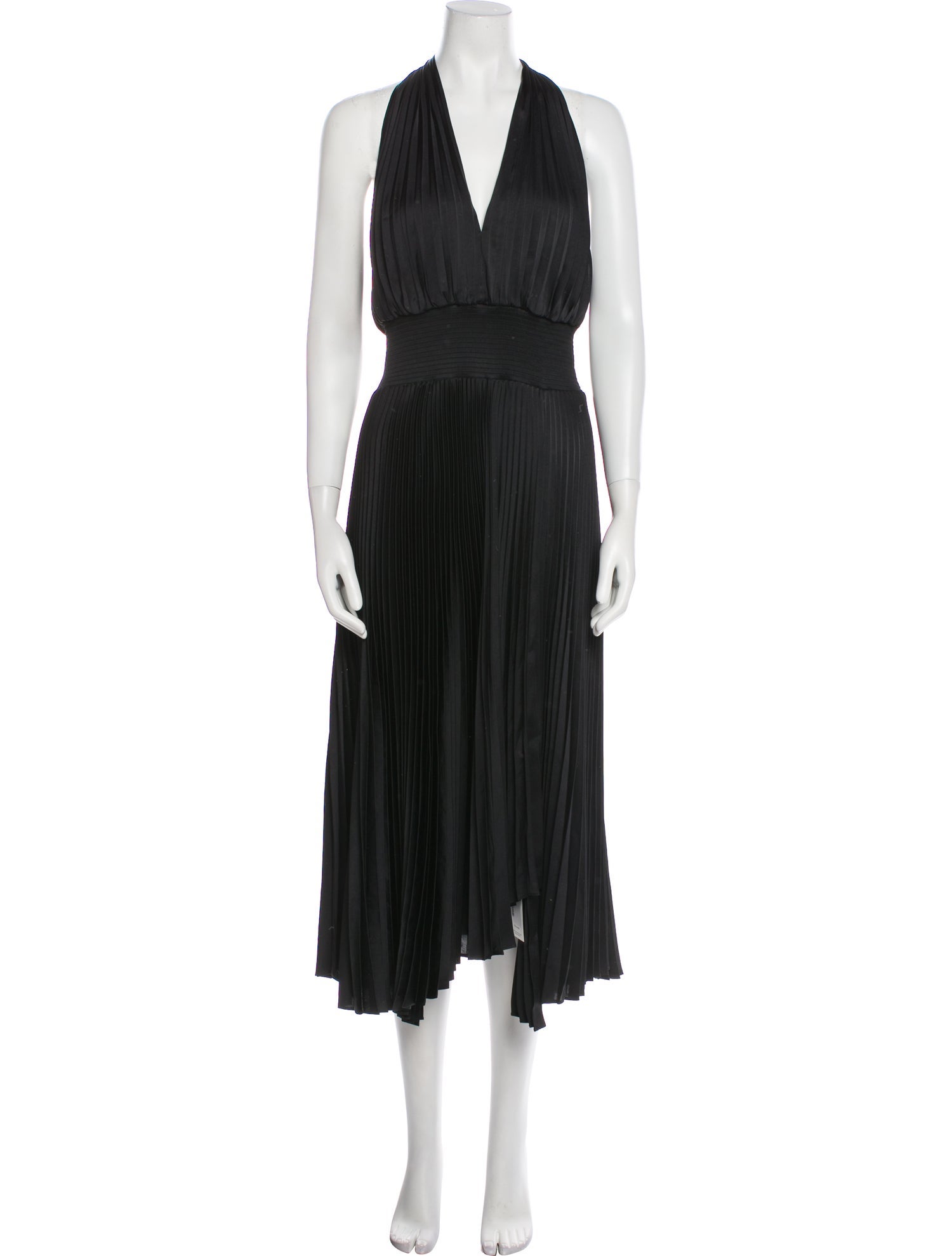 Fabiana Filippi V-Neck Long Dress - Black Dresses, Clothing