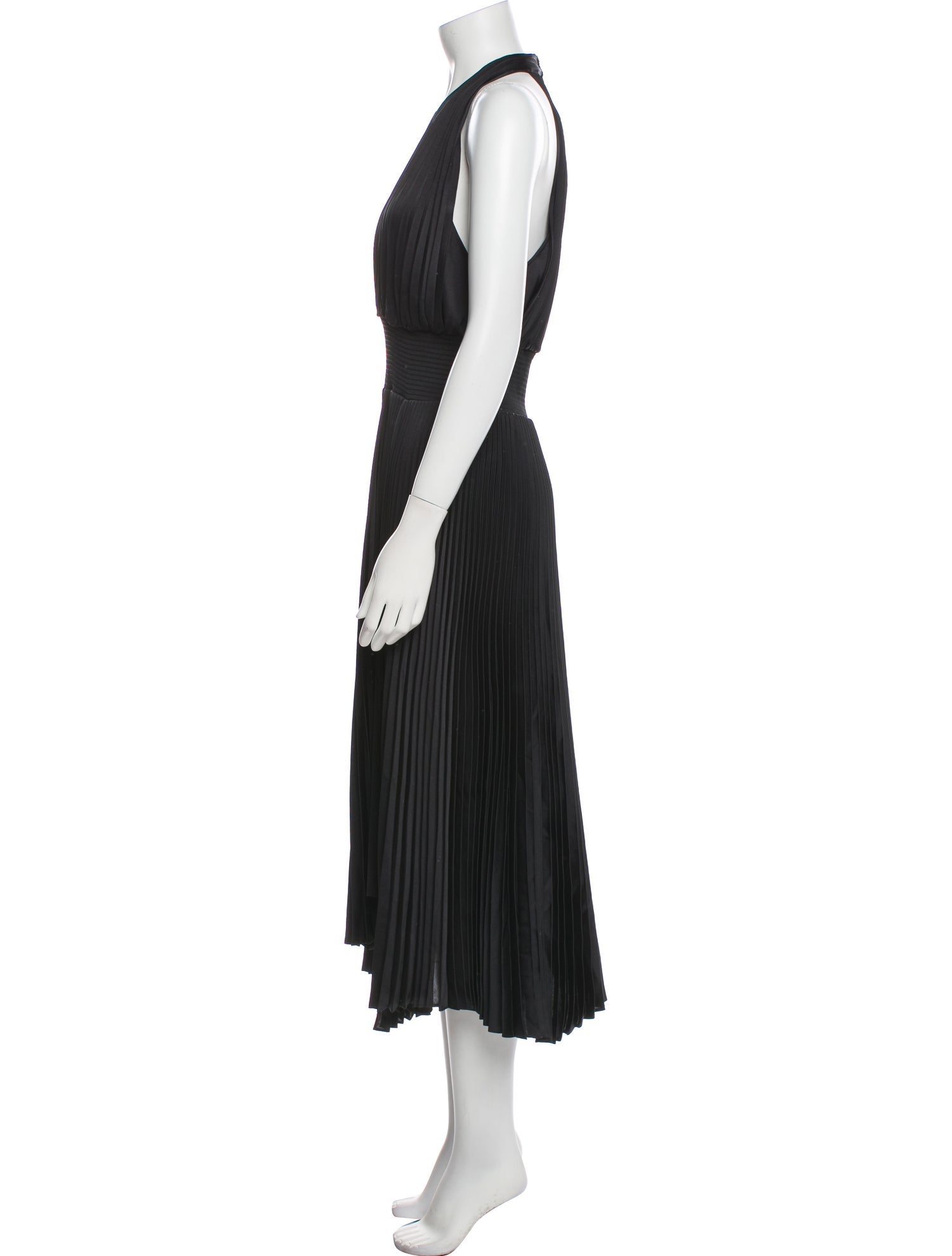 Fabiana Filippi V-Neck Long Dress - Black Dresses, Clothing