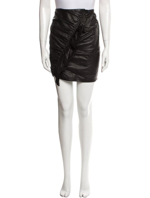 A.L.C. Lamb Leather Mini Skirt