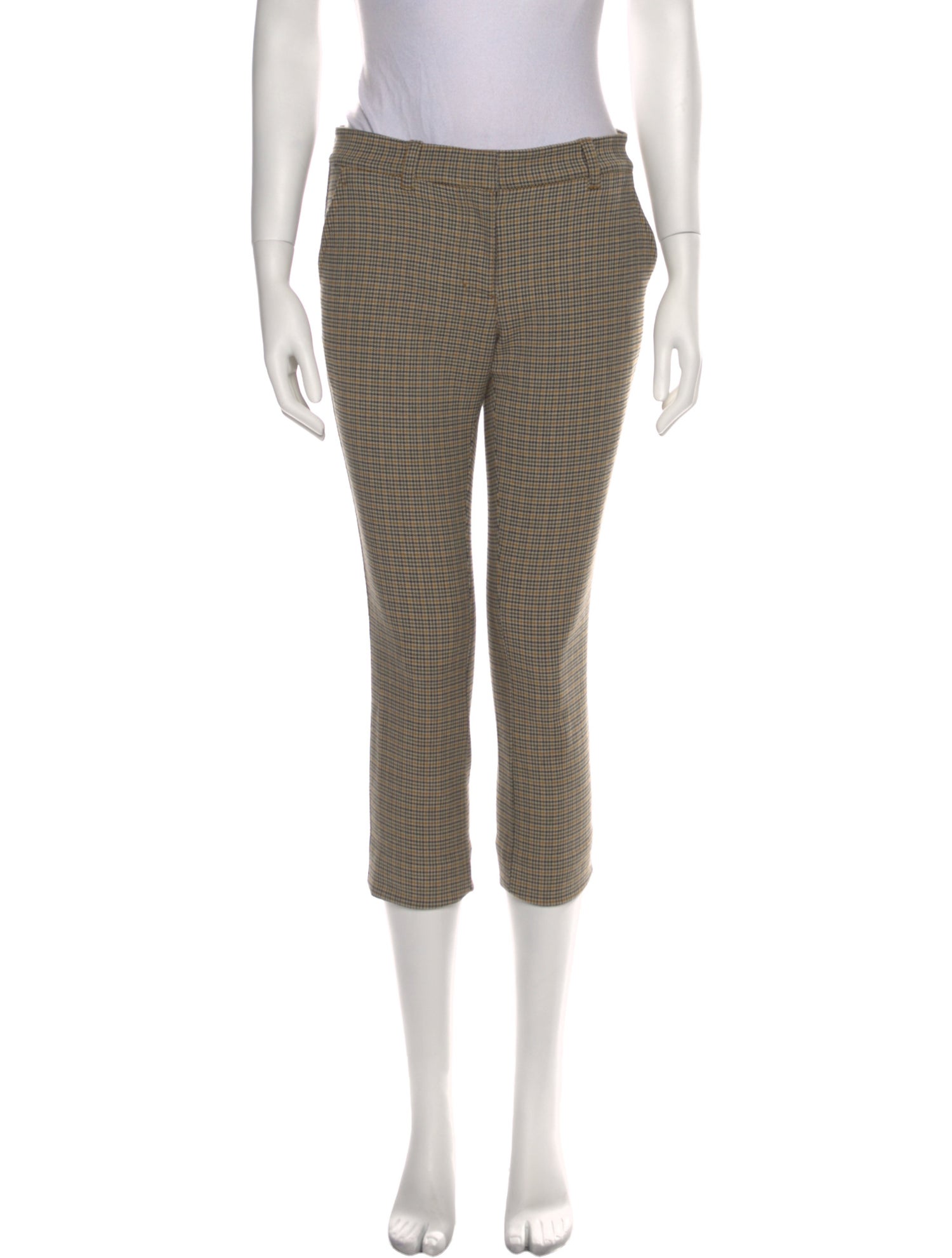 A.L.C. Plaid Print Straight Leg Pants