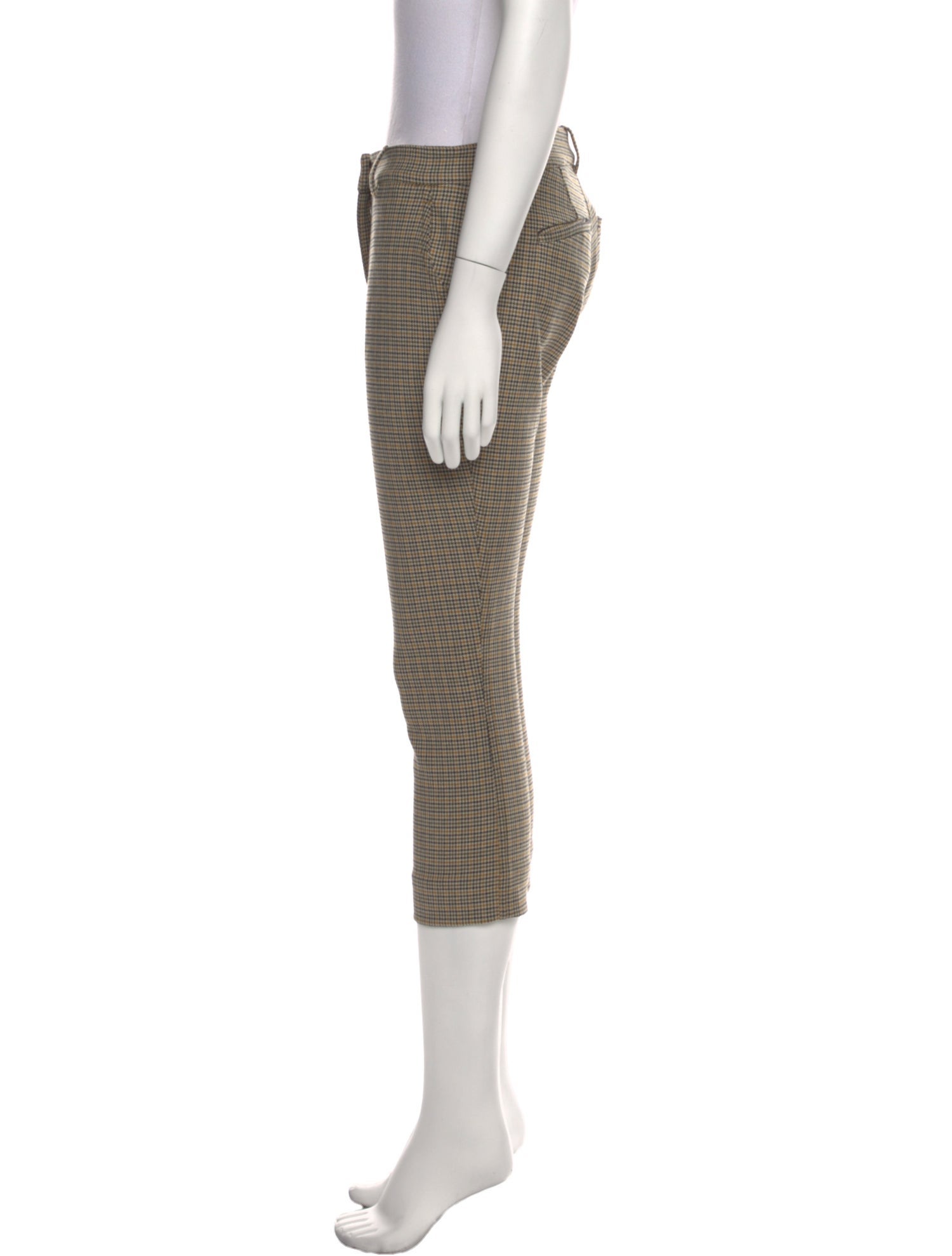 A.L.C. Plaid Print Straight Leg Pants