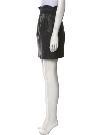 A.L.C. Lamb Leather Mini Skirt