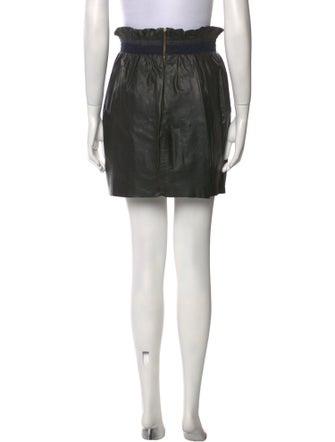 A.L.C. Lamb Leather Mini Skirt