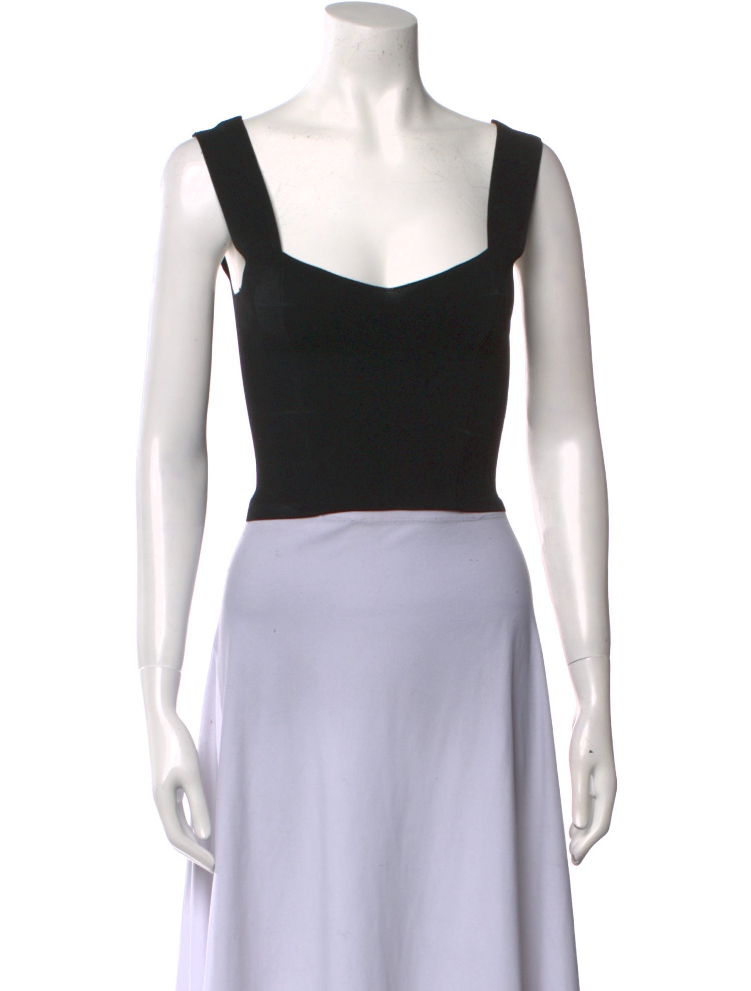 A.L.C. Square Neckline Sleeveless Crop Top