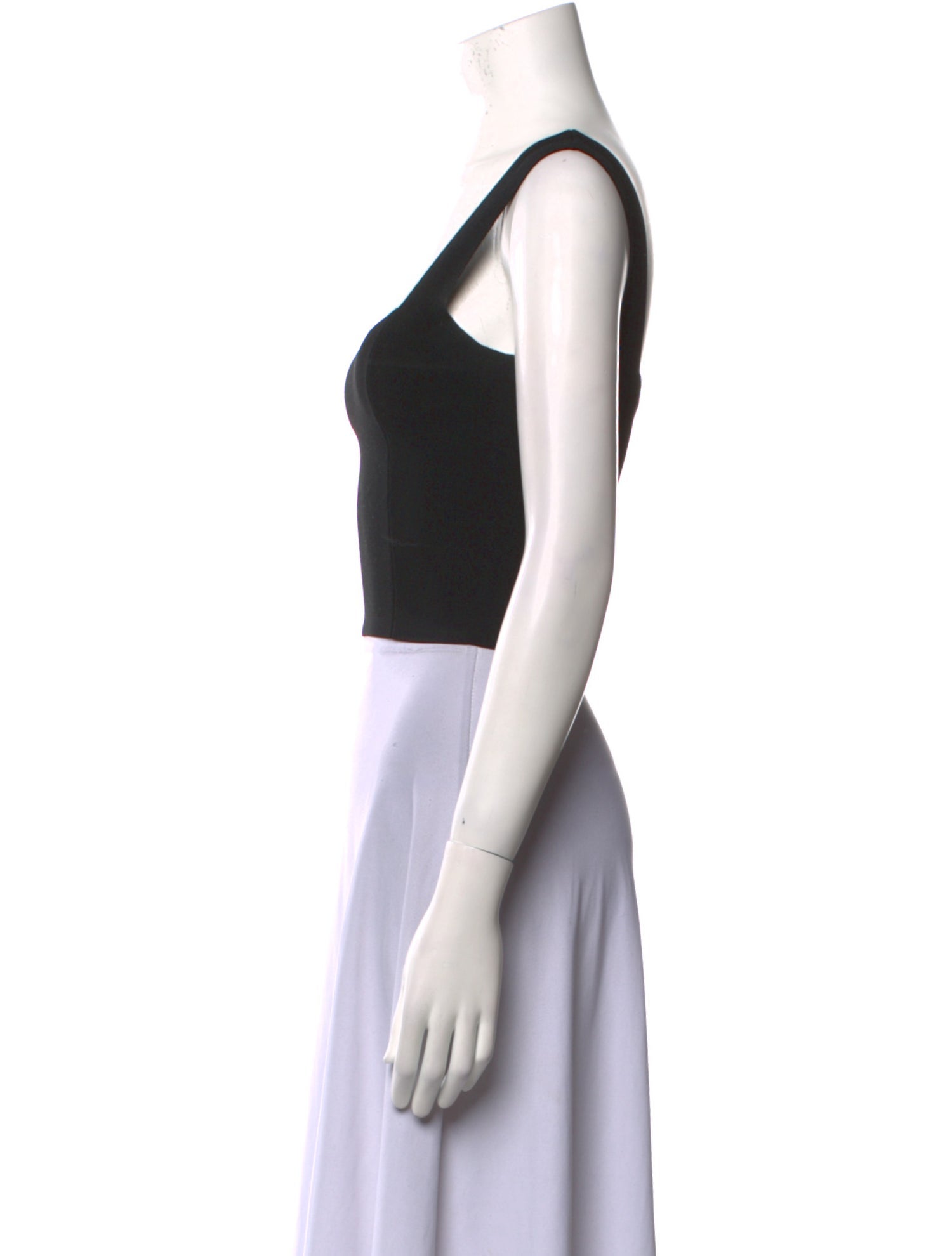 A.L.C. Square Neckline Sleeveless Crop Top