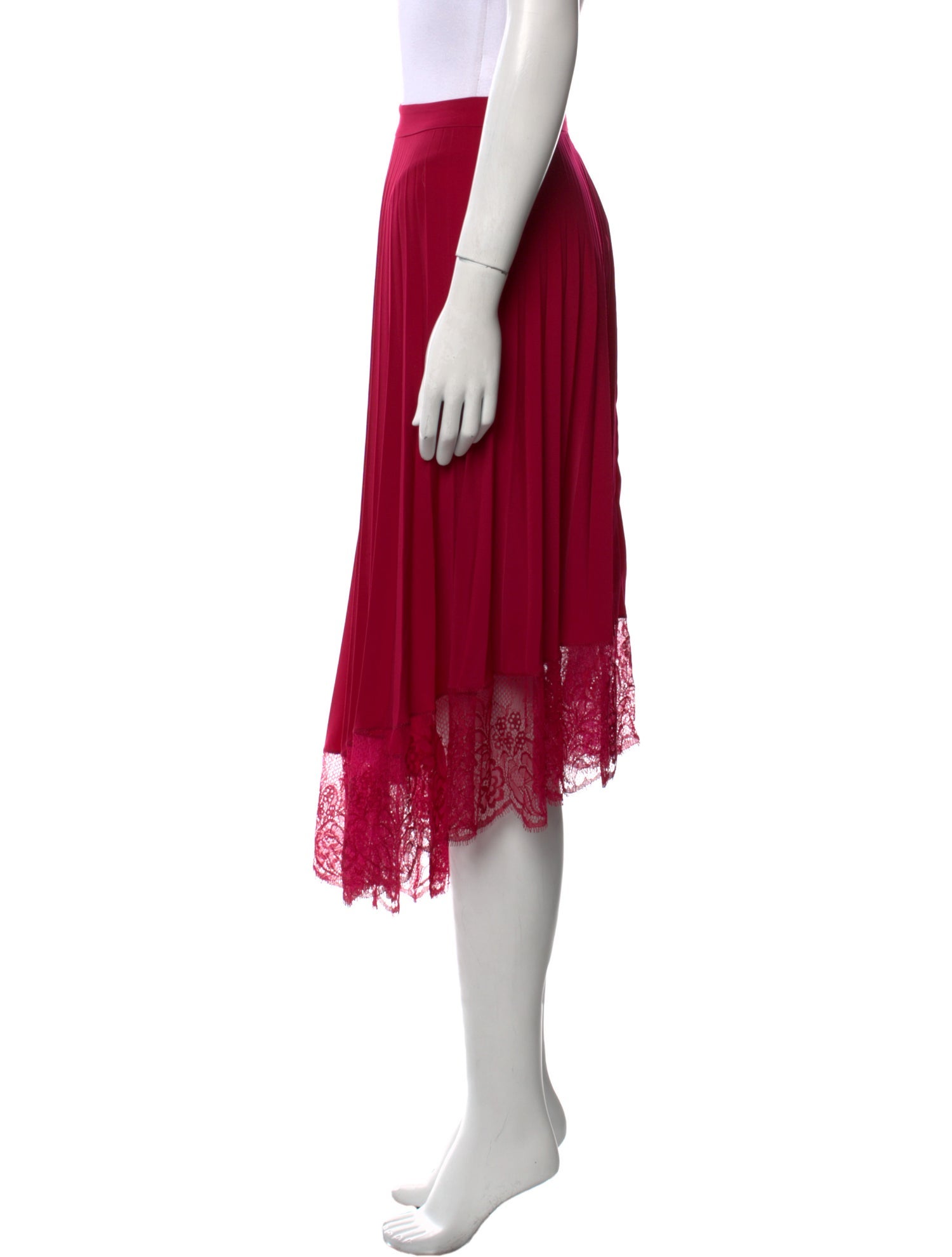 A.L.C. Pleated Accents Midi Length Skirt