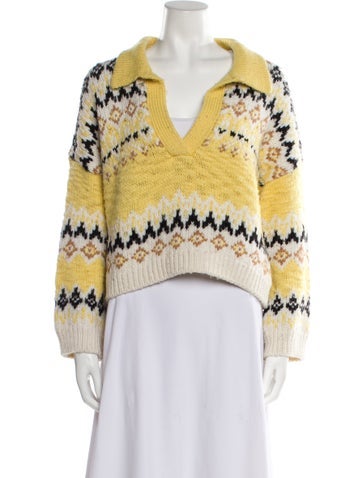 A.l.c. Knitwear Merino Wool Striped Sweater S