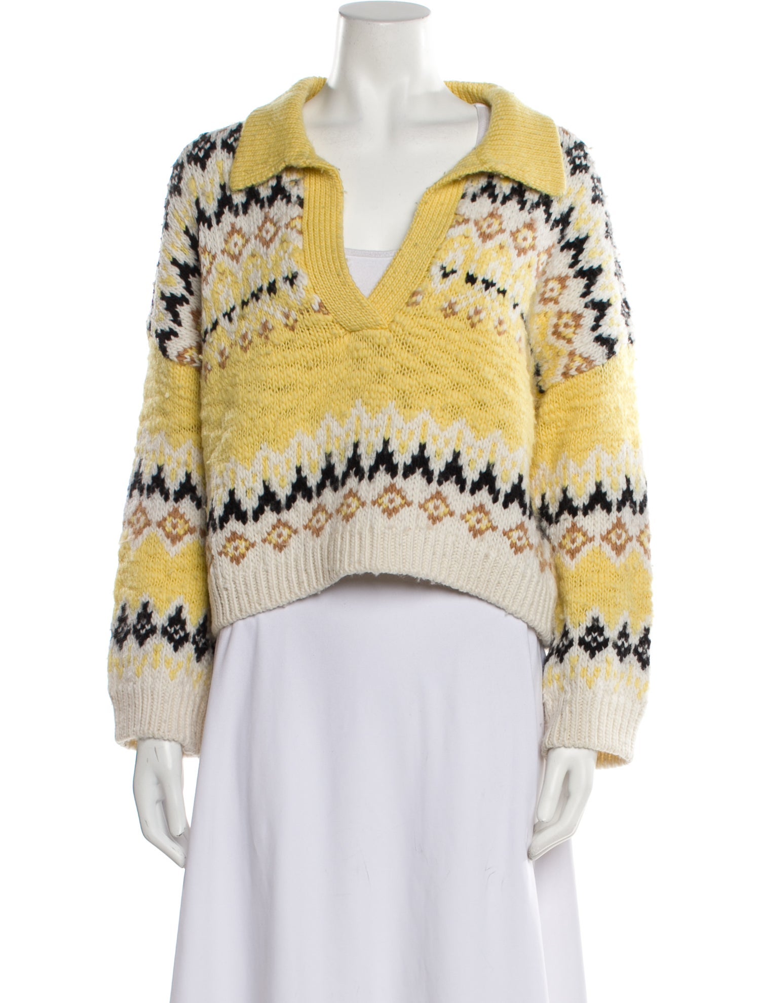 A.L.C. Merino Wool Striped Sweater