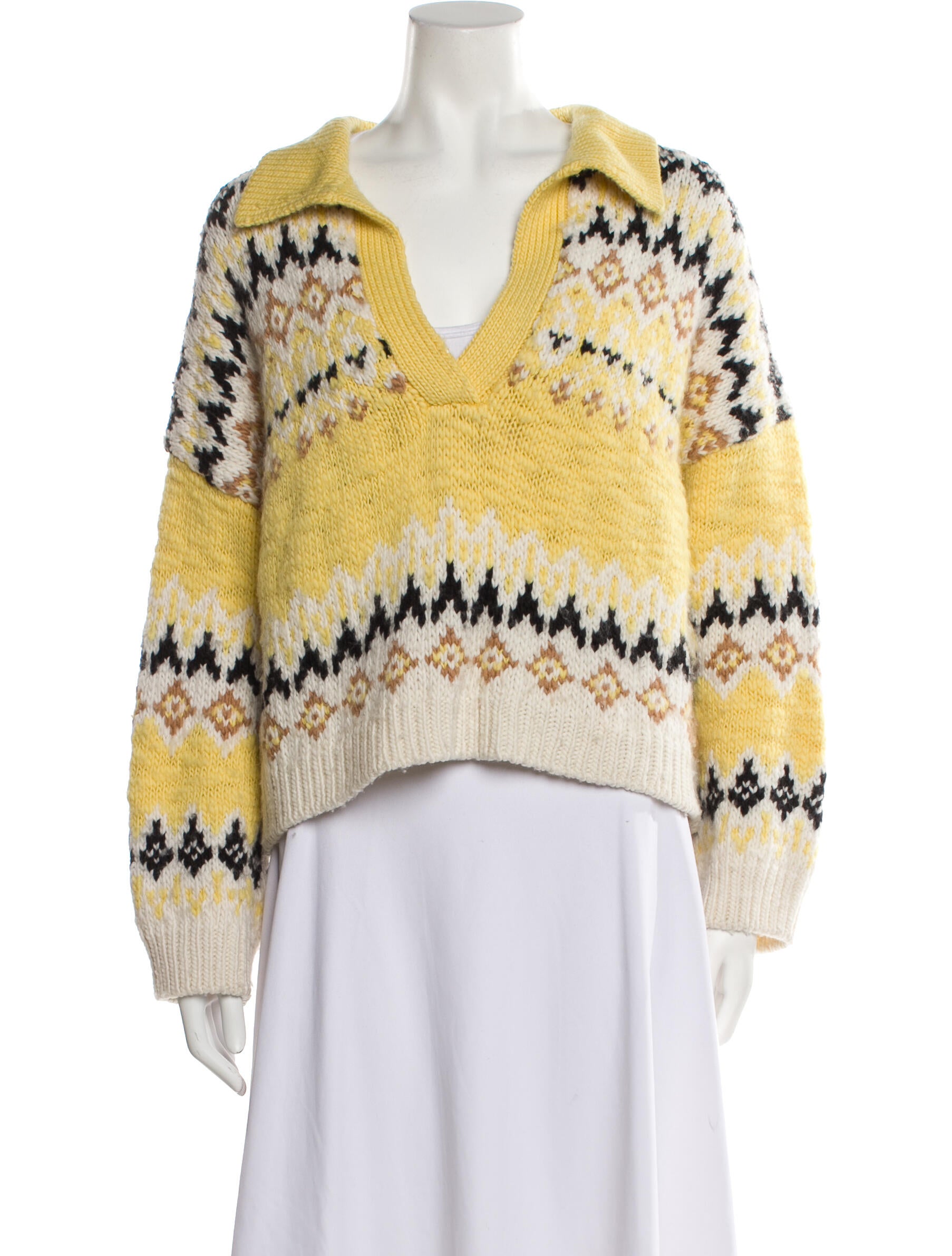 A.L.C. Merino Wool Striped Sweater