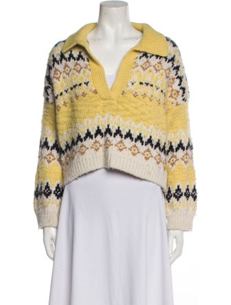 A.L.C. Merino Wool Striped Sweater