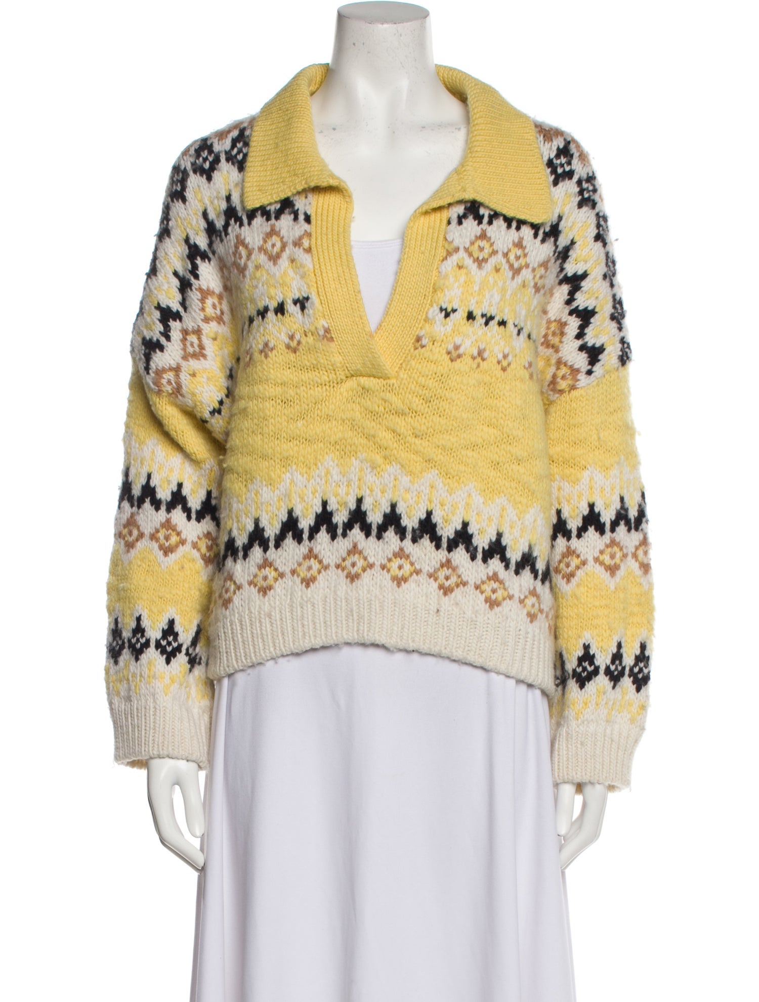 A.L.C. Merino Wool Striped Sweater