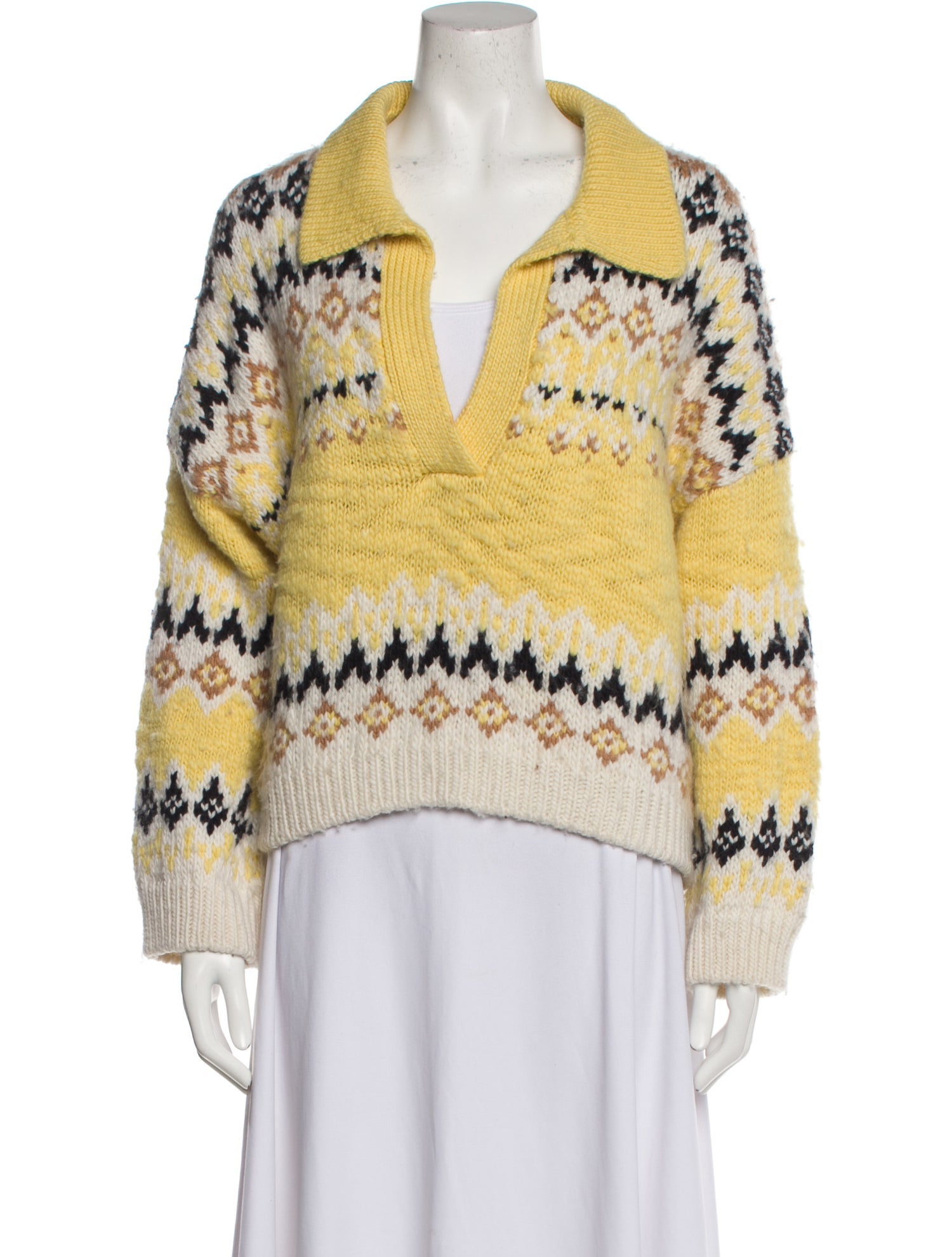 A.L.C. Merino Wool Striped Sweater