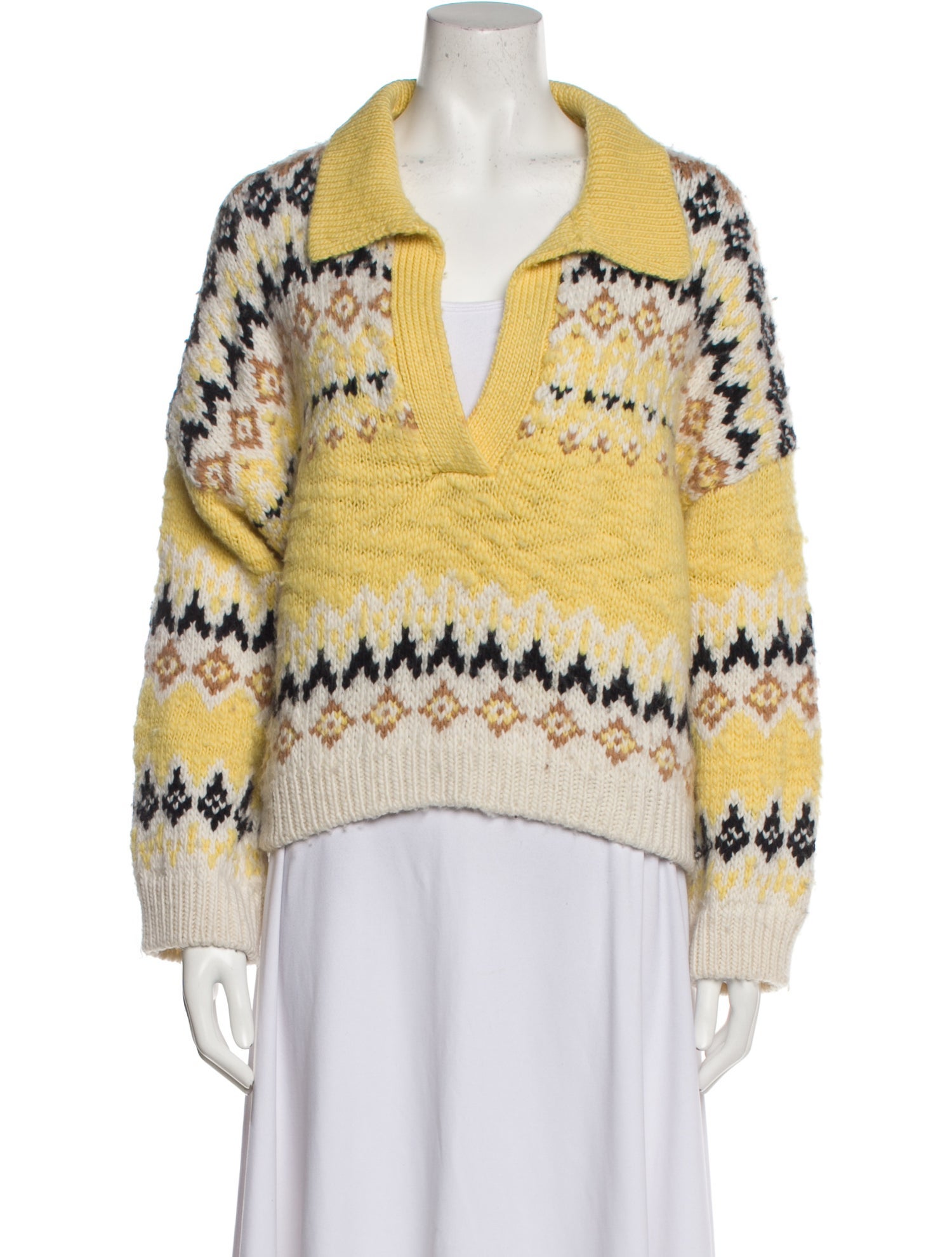 A.L.C. Merino Wool Striped Sweater