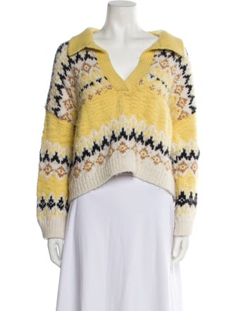 A.L.C. Merino Wool V-Neck Sweater