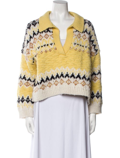 A.L.C. Merino Wool Striped Sweater