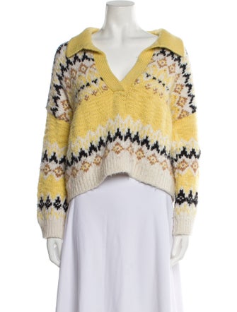 A.L.C. Merino Wool Striped Sweater