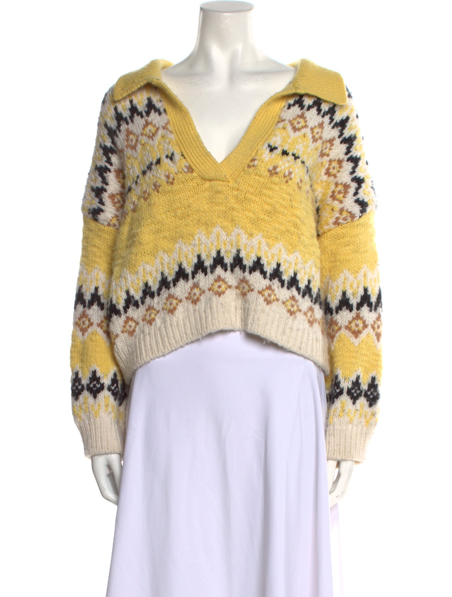 A.L.C. Merino Wool Striped Sweater