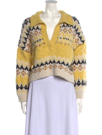 A.L.C. Merino Wool Striped Sweater