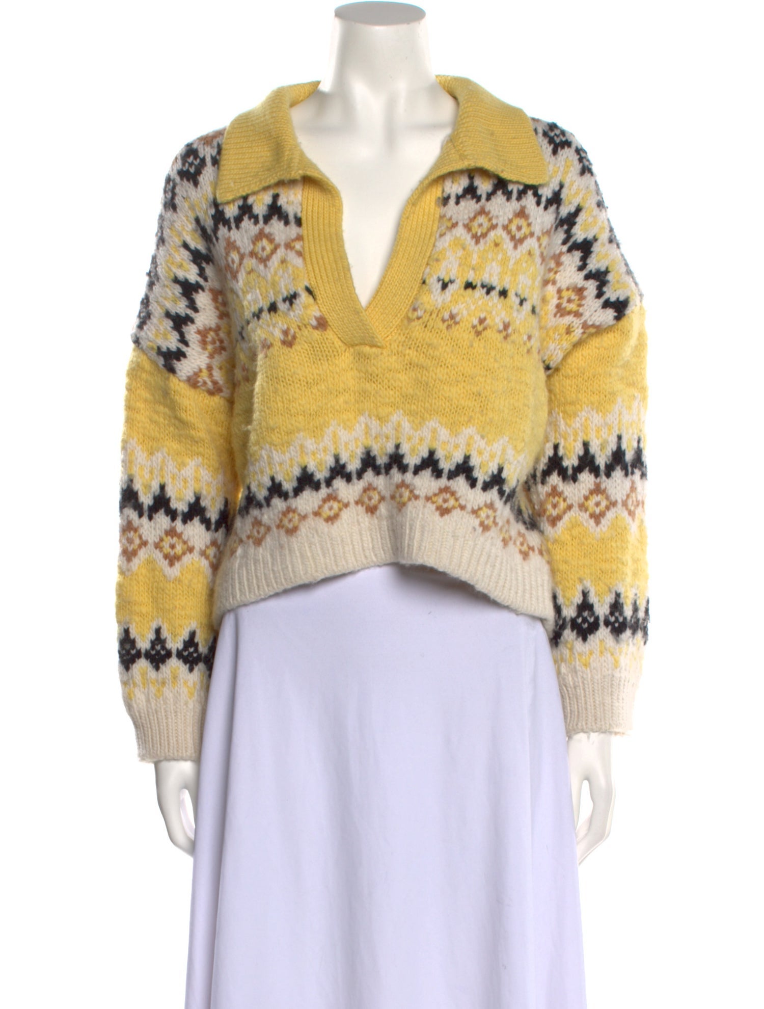 A.L.C. Merino Wool Striped Sweater