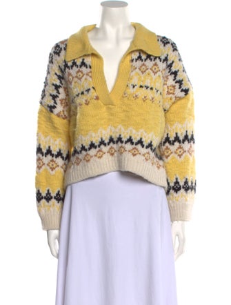 A.L.C. Merino Wool Striped Sweater