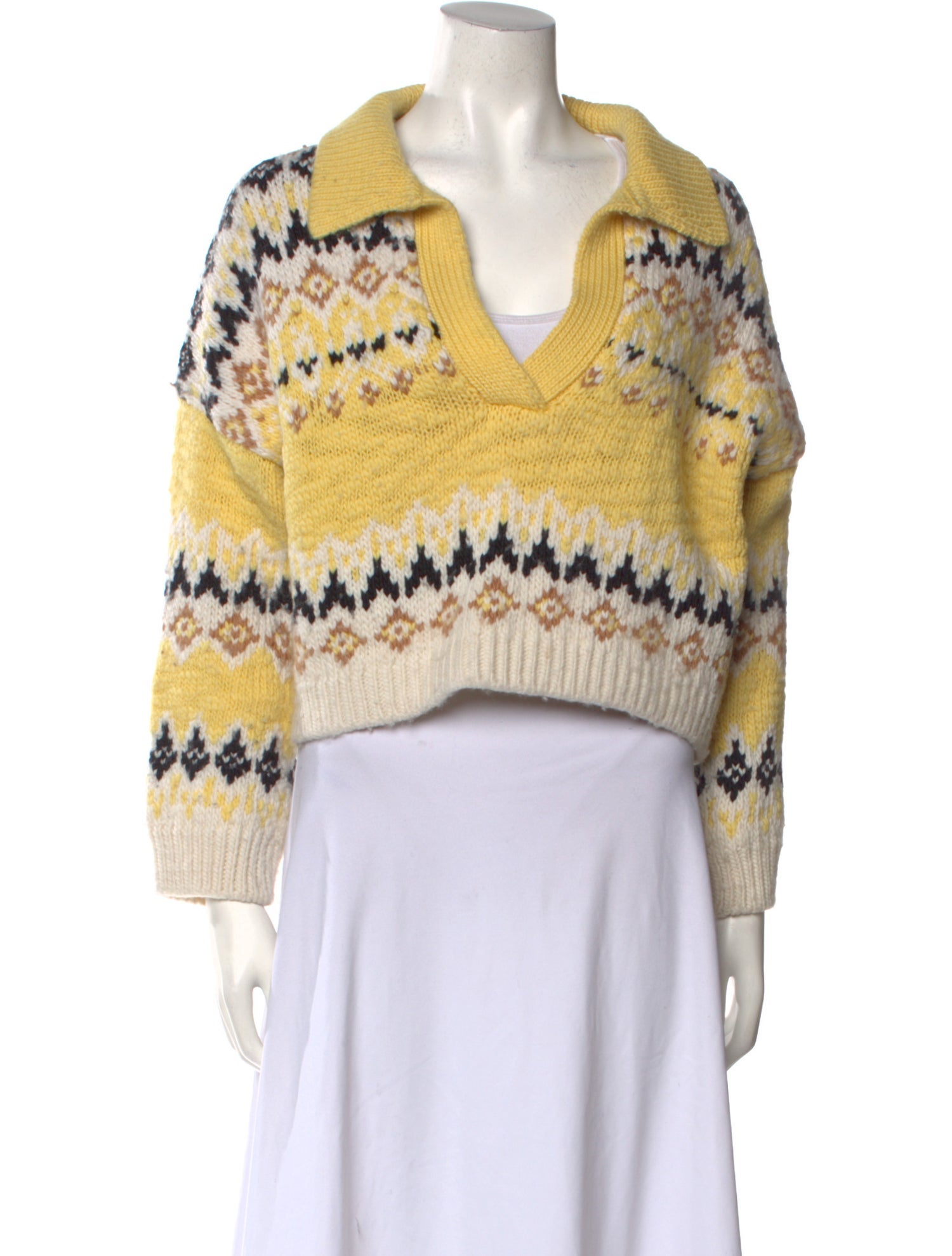 A.L.C. Merino Wool Striped Sweater