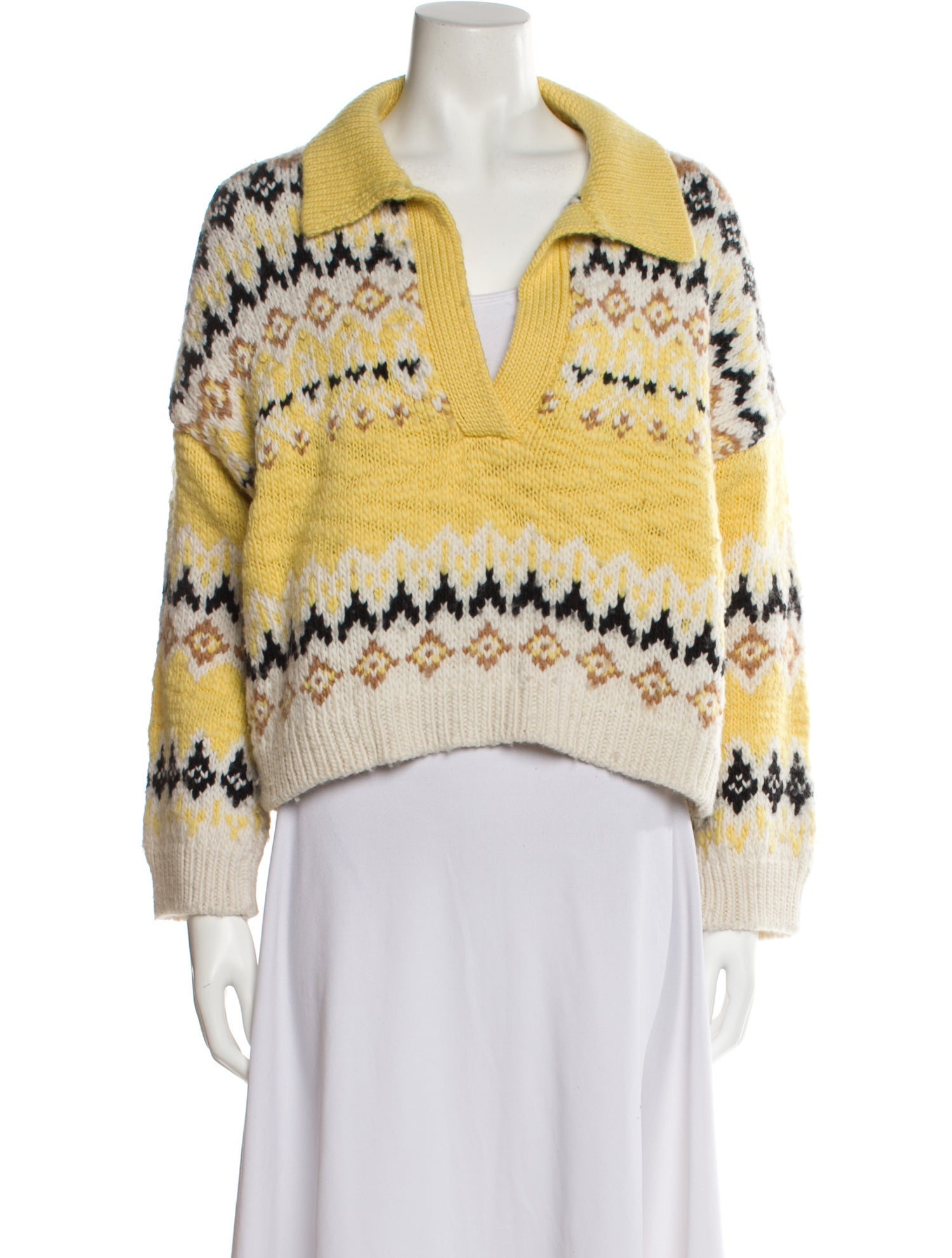 A.L.C. Merino Wool V-Neck Sweater