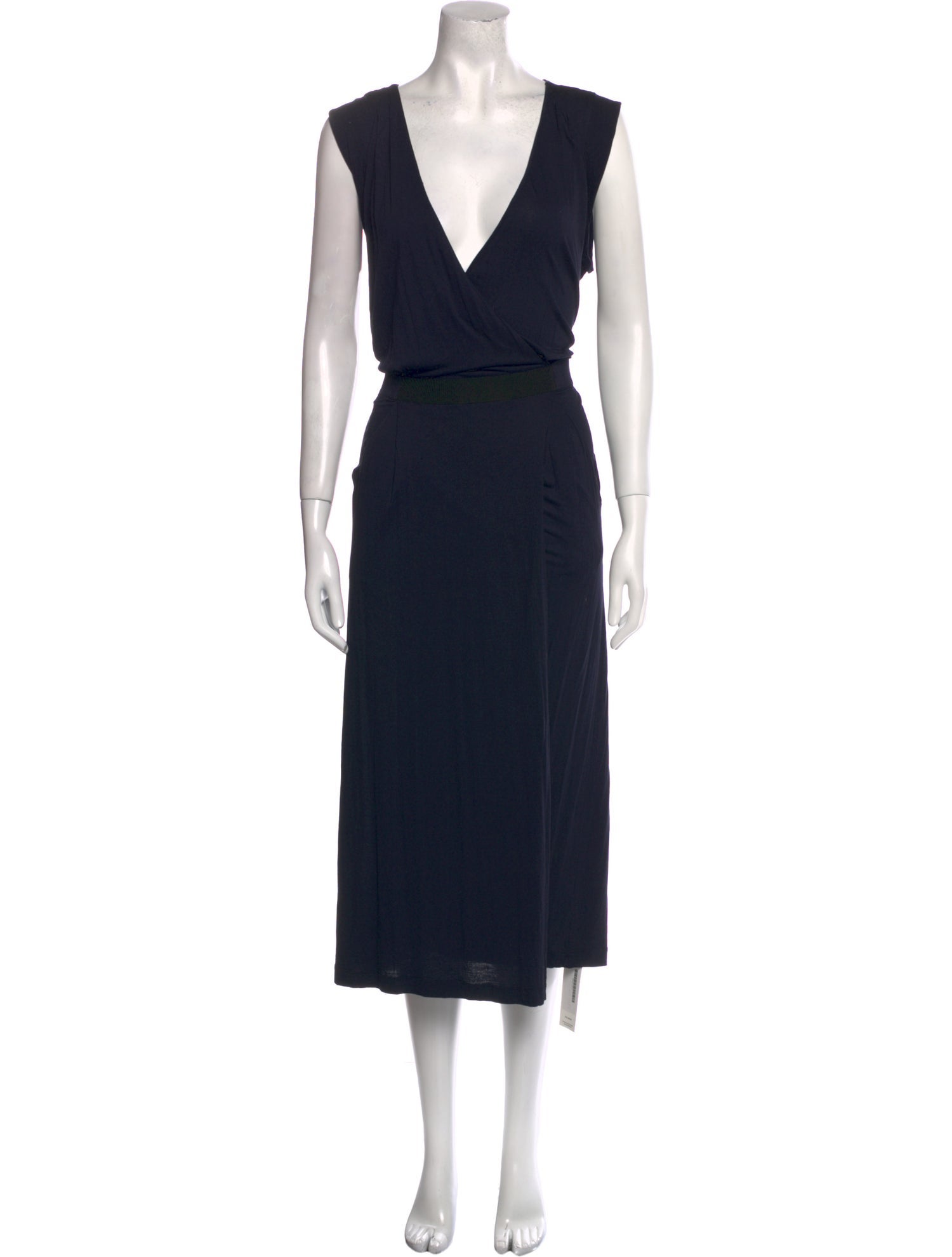 A.L.C. Plunge Neckline Midi Length Dress
