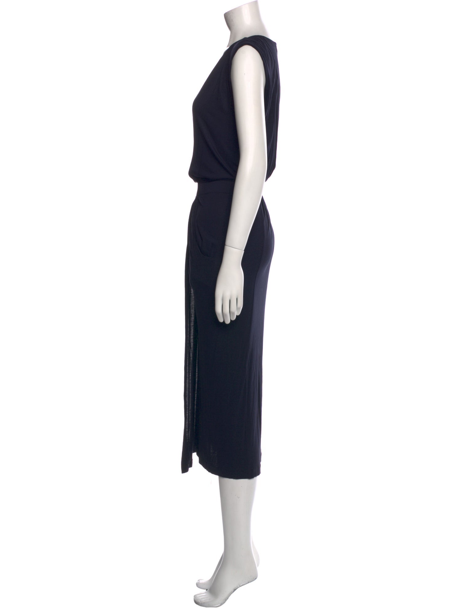 A.L.C. Plunge Neckline Midi Length Dress