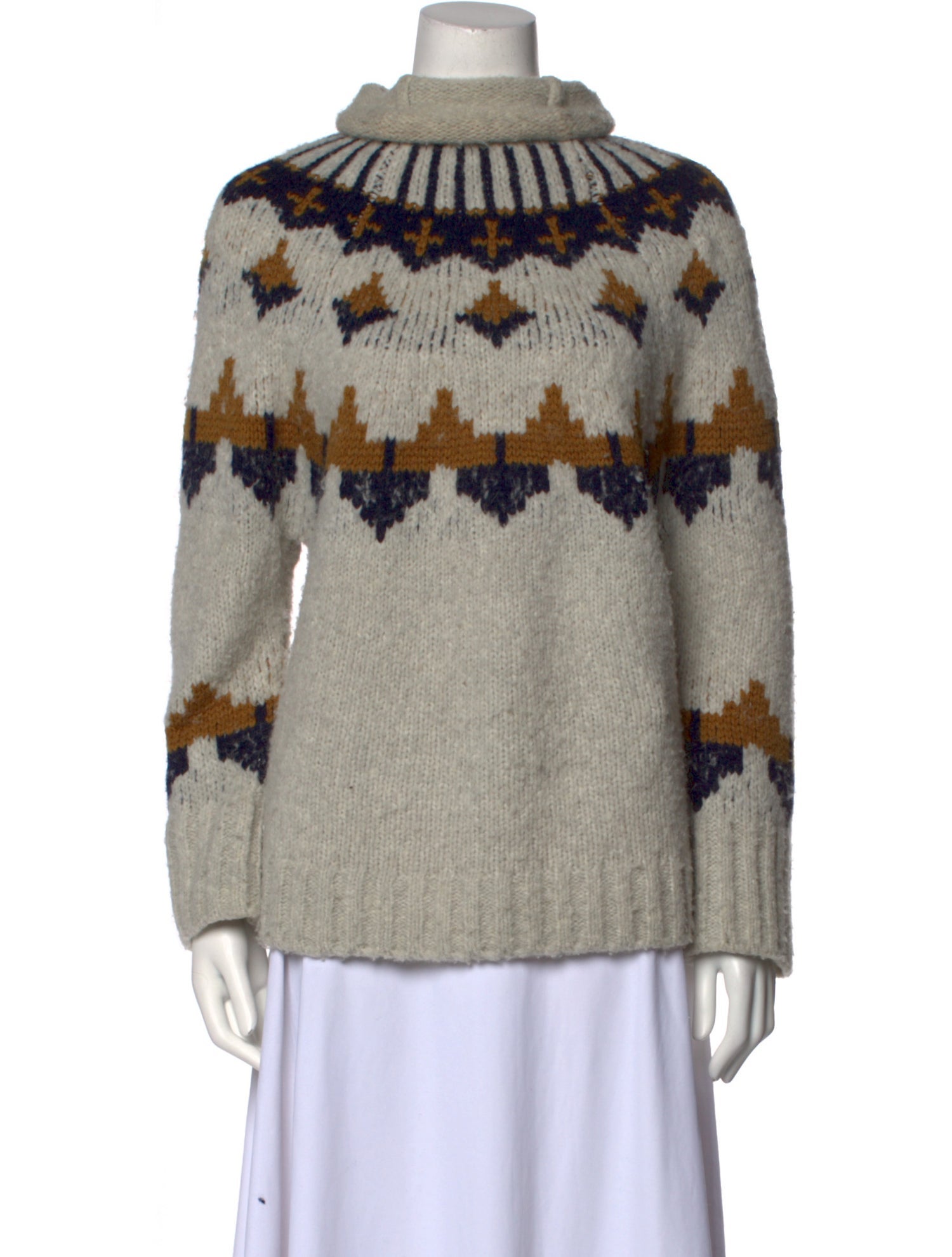 A.L.C. Patterned Turtleneck Sweater