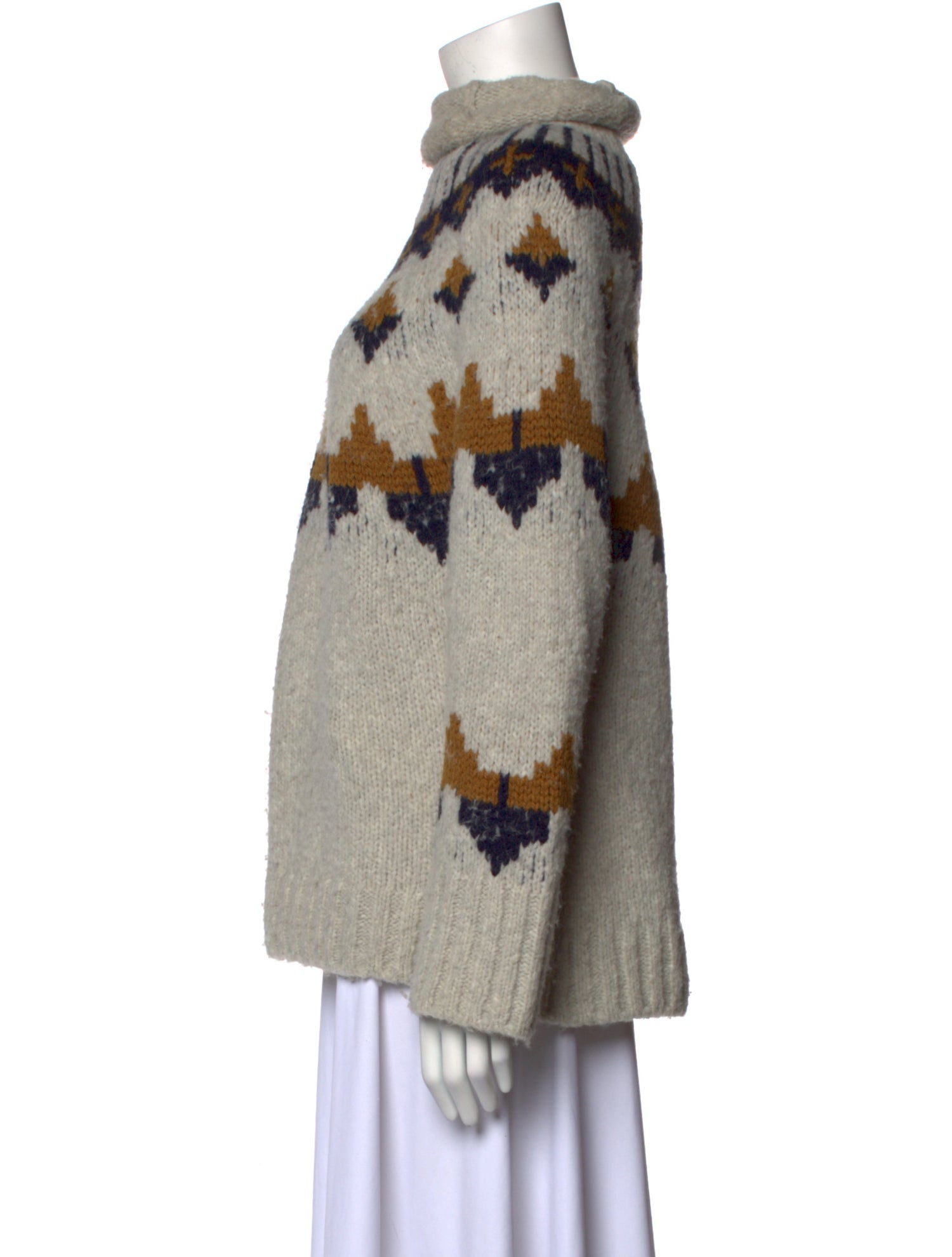 A.L.C. Patterned Turtleneck Sweater