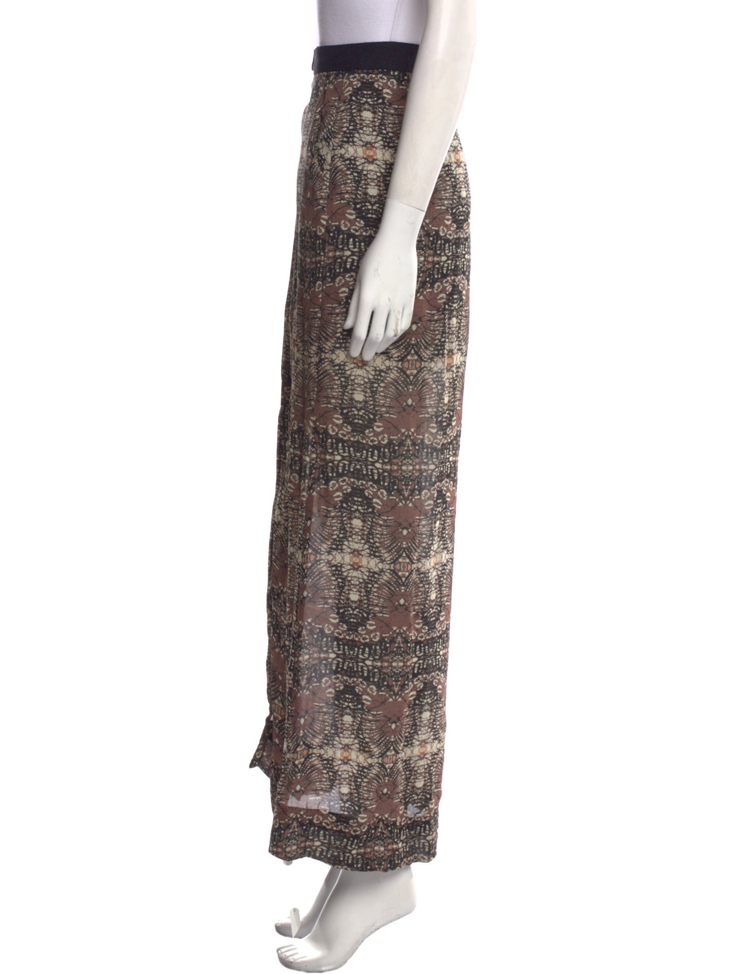 A.L.C. Silk Midi Length Skirt